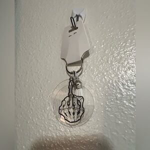 Middle Finger Keychain 💀